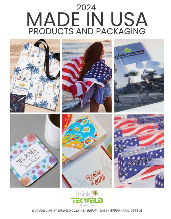 branded products from Tekworld and made in the USA