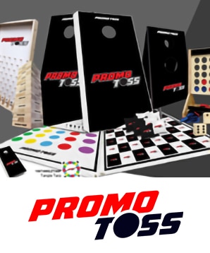 customizable and branded games via promo toss